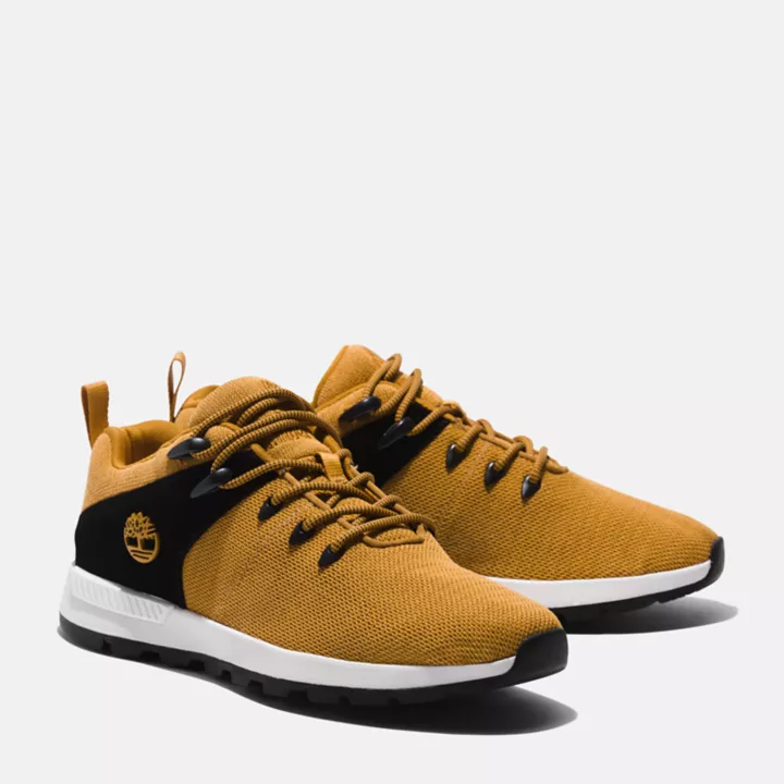 Basket basse à lacets Sprint Trekker pour homme en jaune