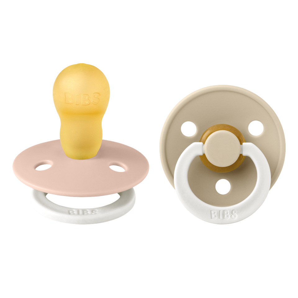 BIBS - Pacifier Colour 2 PAK - Blush /Vanilla GLOW & Sage/Cloud GLOW - Str 3