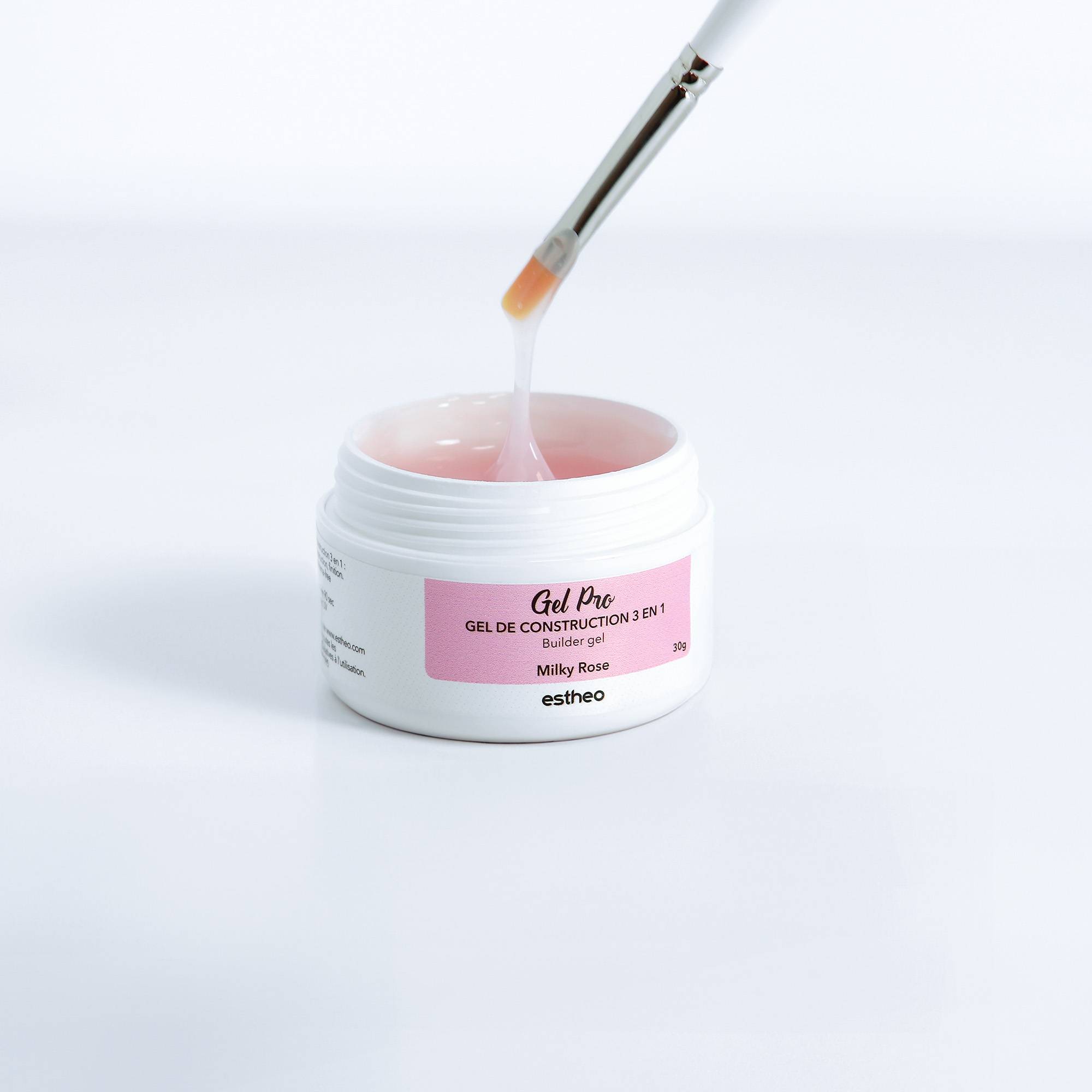 Gel de construction 3 en 1 auto-égalisant Rose / 30g