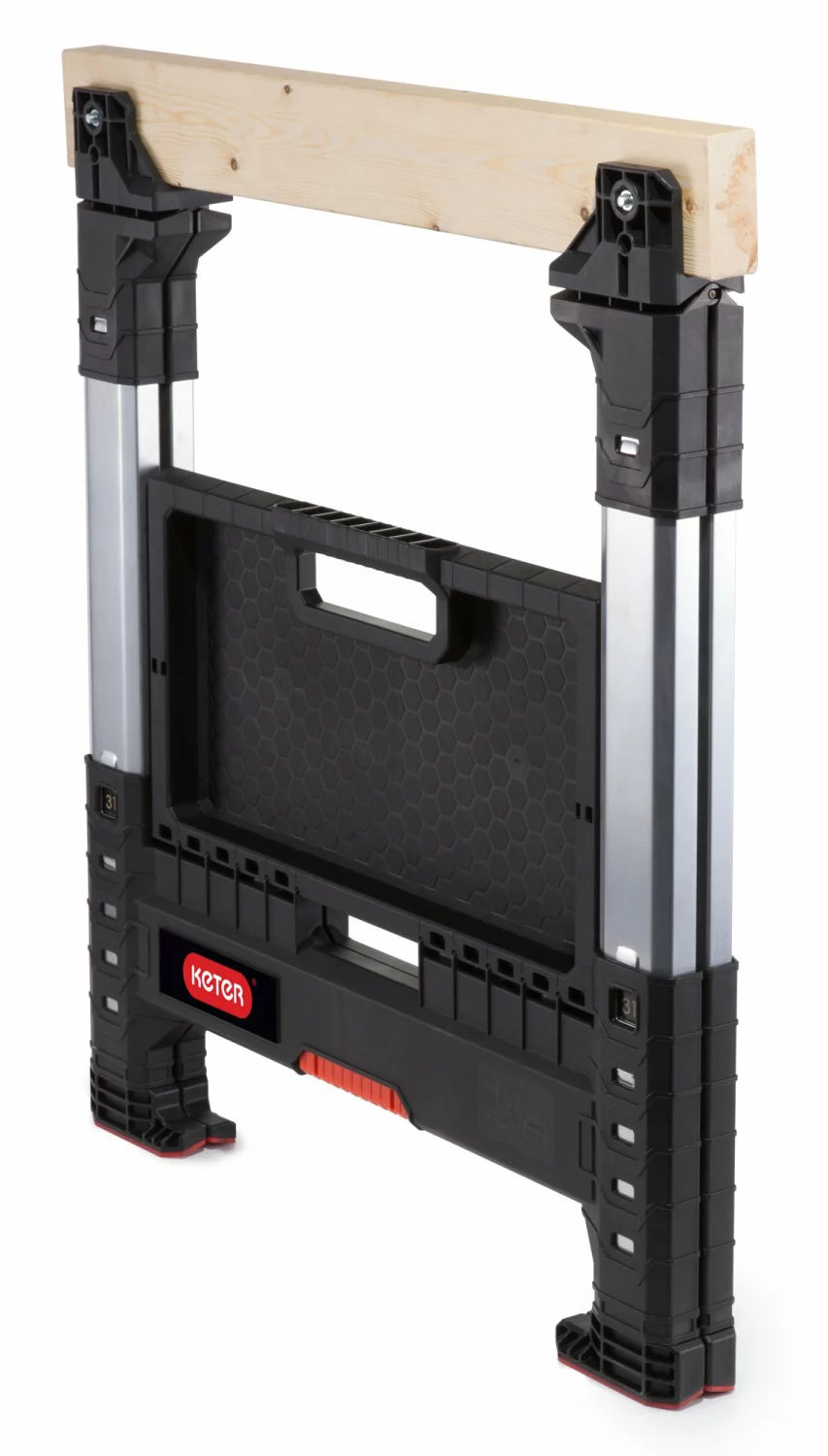 Keter 238271 Lumberjack zaagbok - Kunststof - Zwart - draagcapaciteit 675 kg - 1 stuk