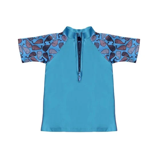 T-shirt anti UV Balinou manches courtes   Bleu        de               Les Petits Protégés