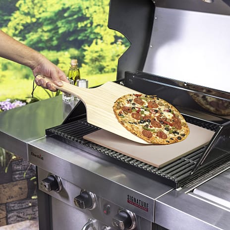 Char-Broil firkantet pizzasten med spade