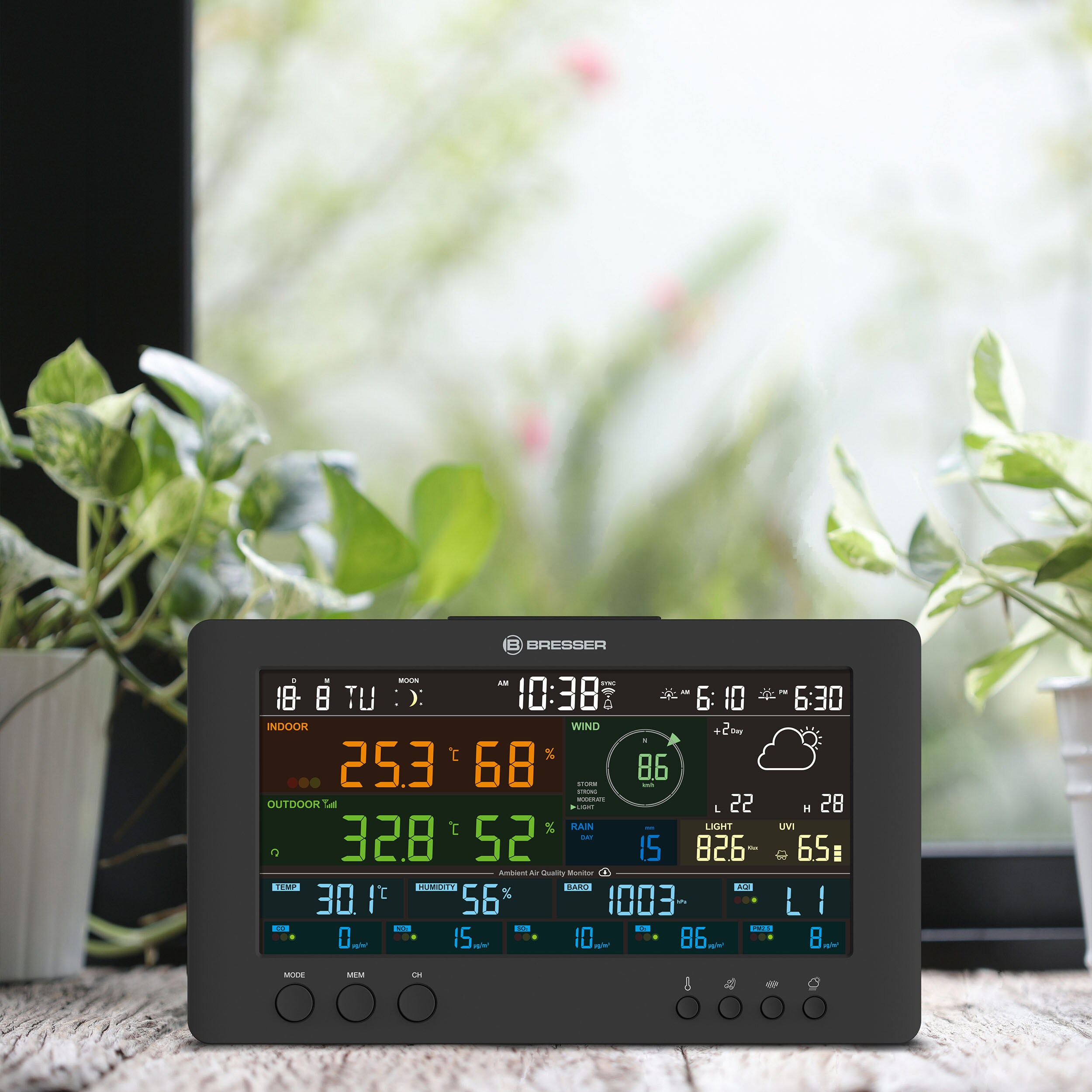 BRESSER 7-in-1-Wetterstation Air-Mon
