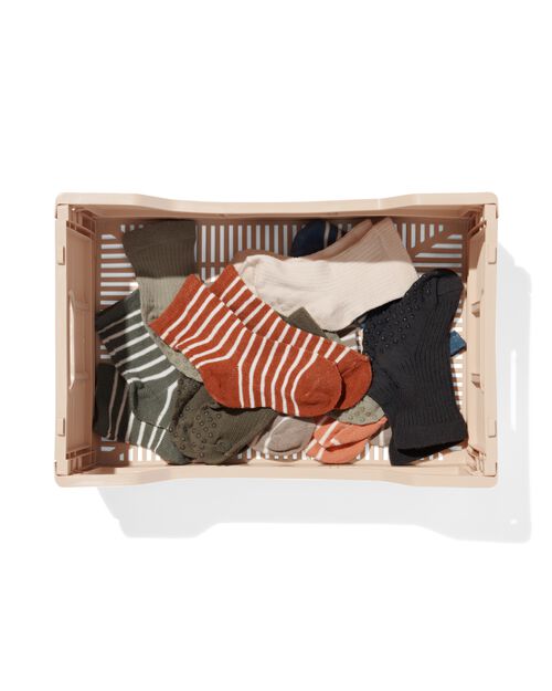 caisse pliable à lettres recyclée beige