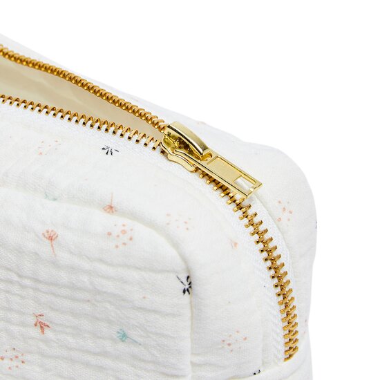 Trousse de toilette + lingettes lavables   Écru        de               P'tit bisou