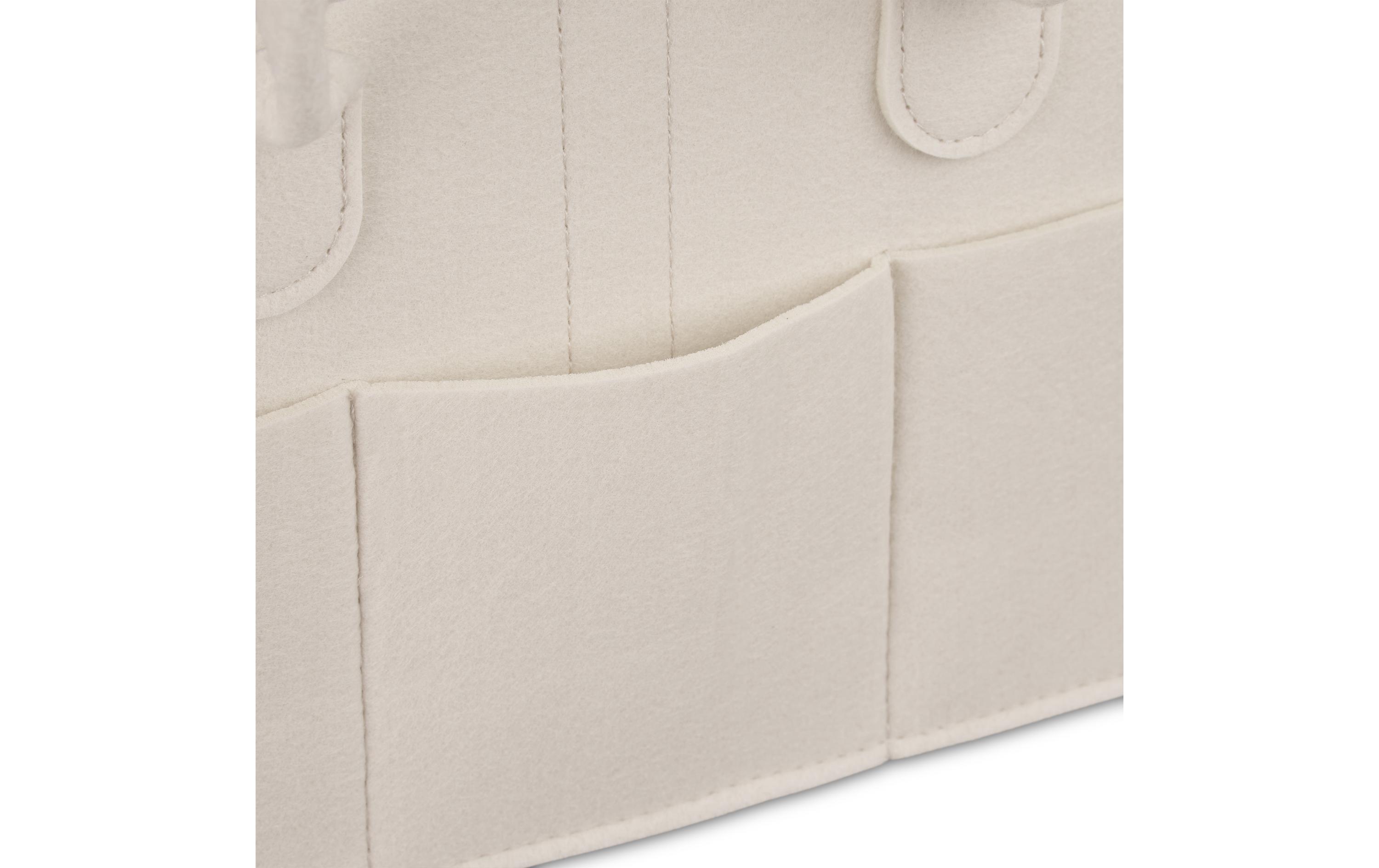 Pflegekörbchen Windel Caddy Filz BeigeMultifunktionaler Organizer für Kindersachen