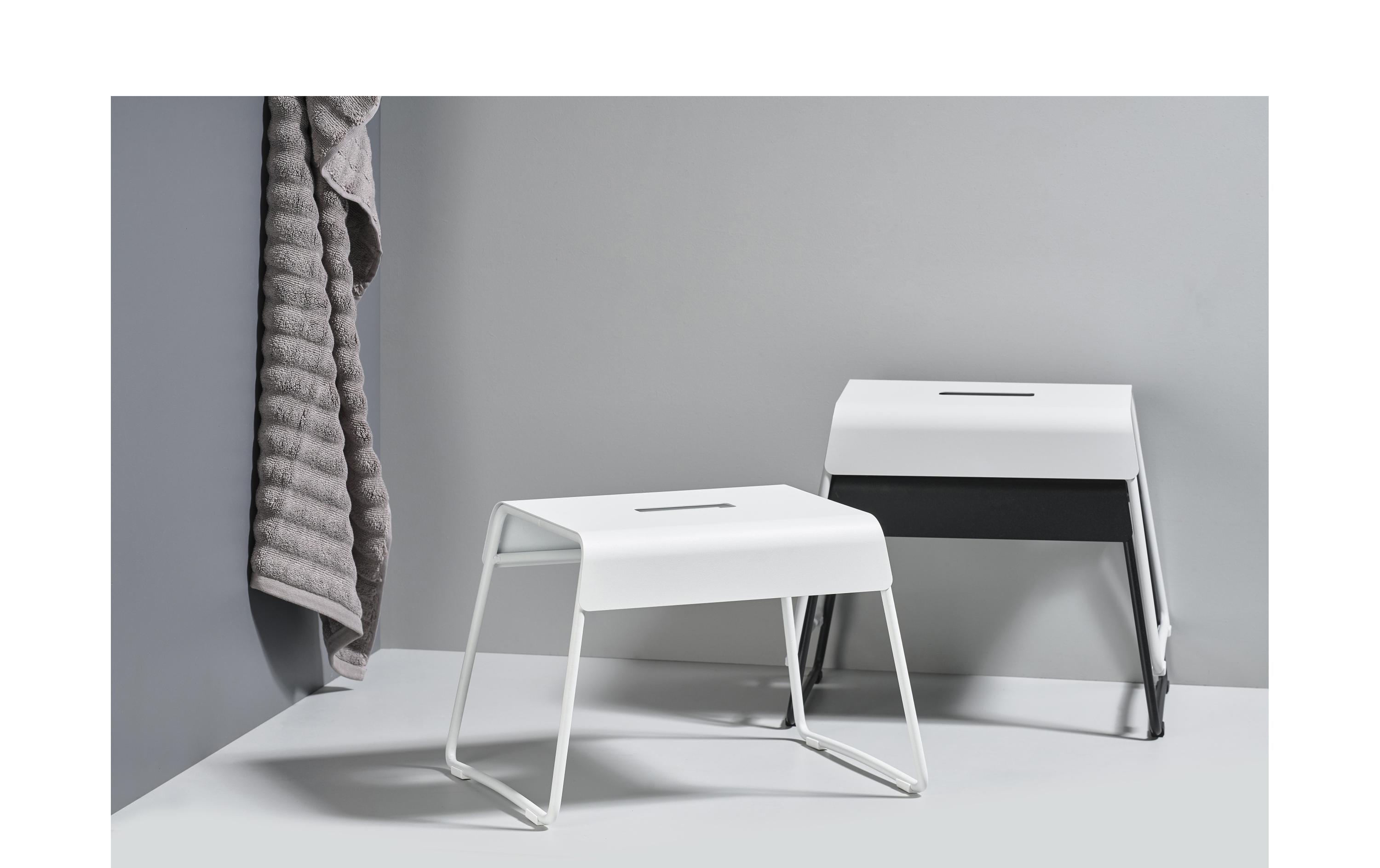 Hocker Zone Stahl, WeissZone Hocker