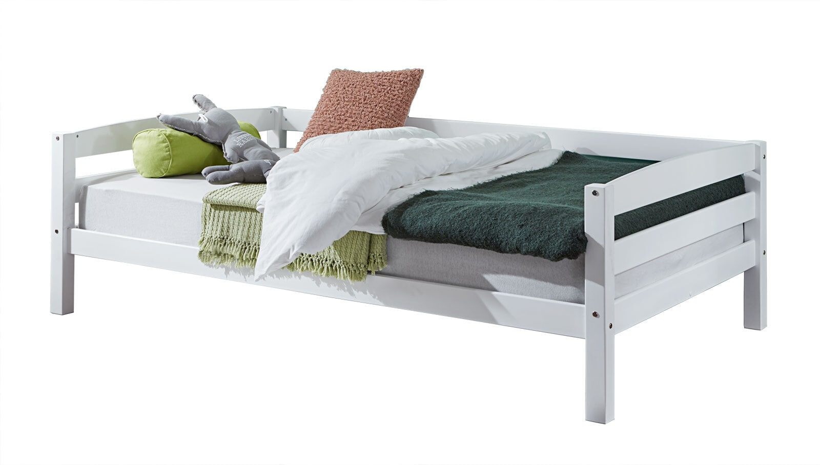 Juniorbett 120 x 200 cm weiß