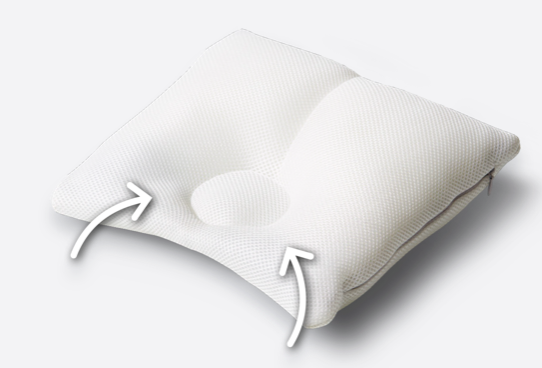 OREILLER CAREFOR 6-18 MOIS - Blanc