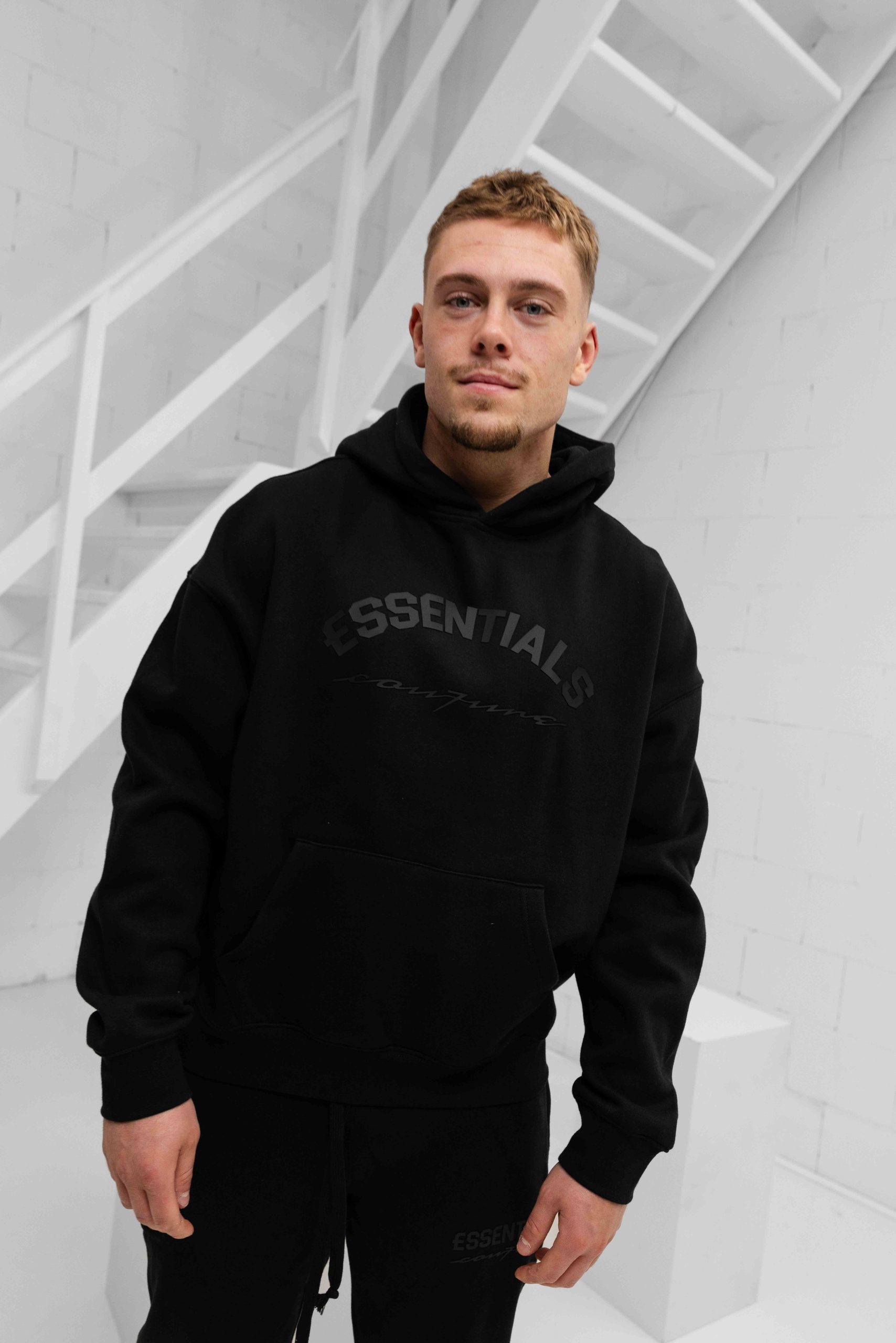 Cou7ure Essentials Basic Curve Trainingspak Heren Zwart