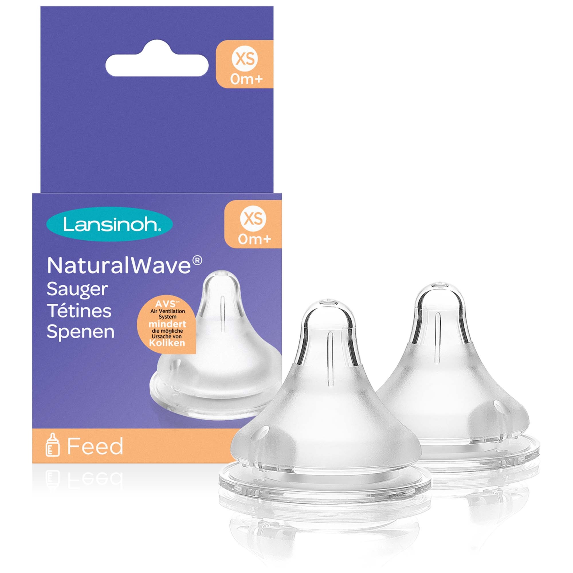 Lansinoh Natural Wave flesspeen ExtraSmall - flesspenen - Prénatal