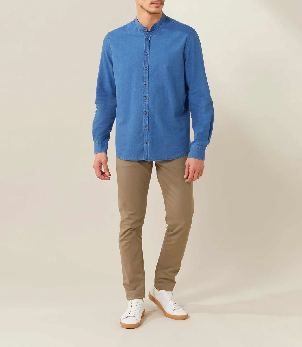 Chemise casual indigo 