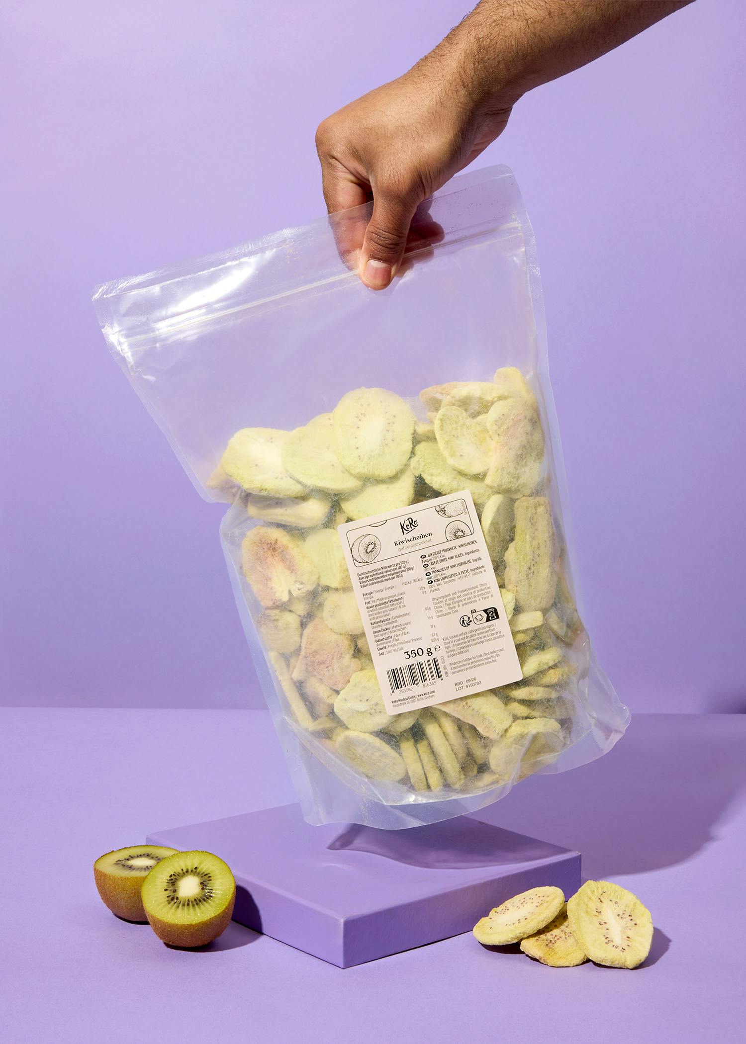 Gefriergetrocknete Kiwi 350 g
