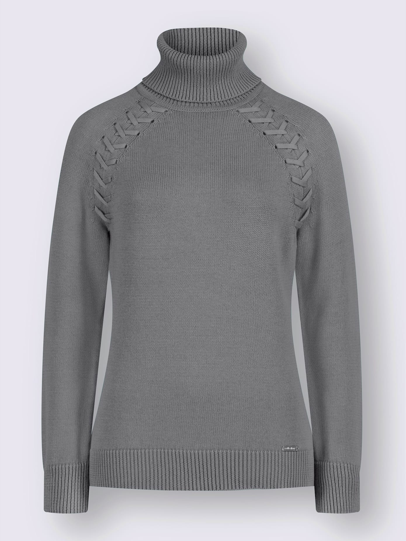 Pull à col roulé pur coton