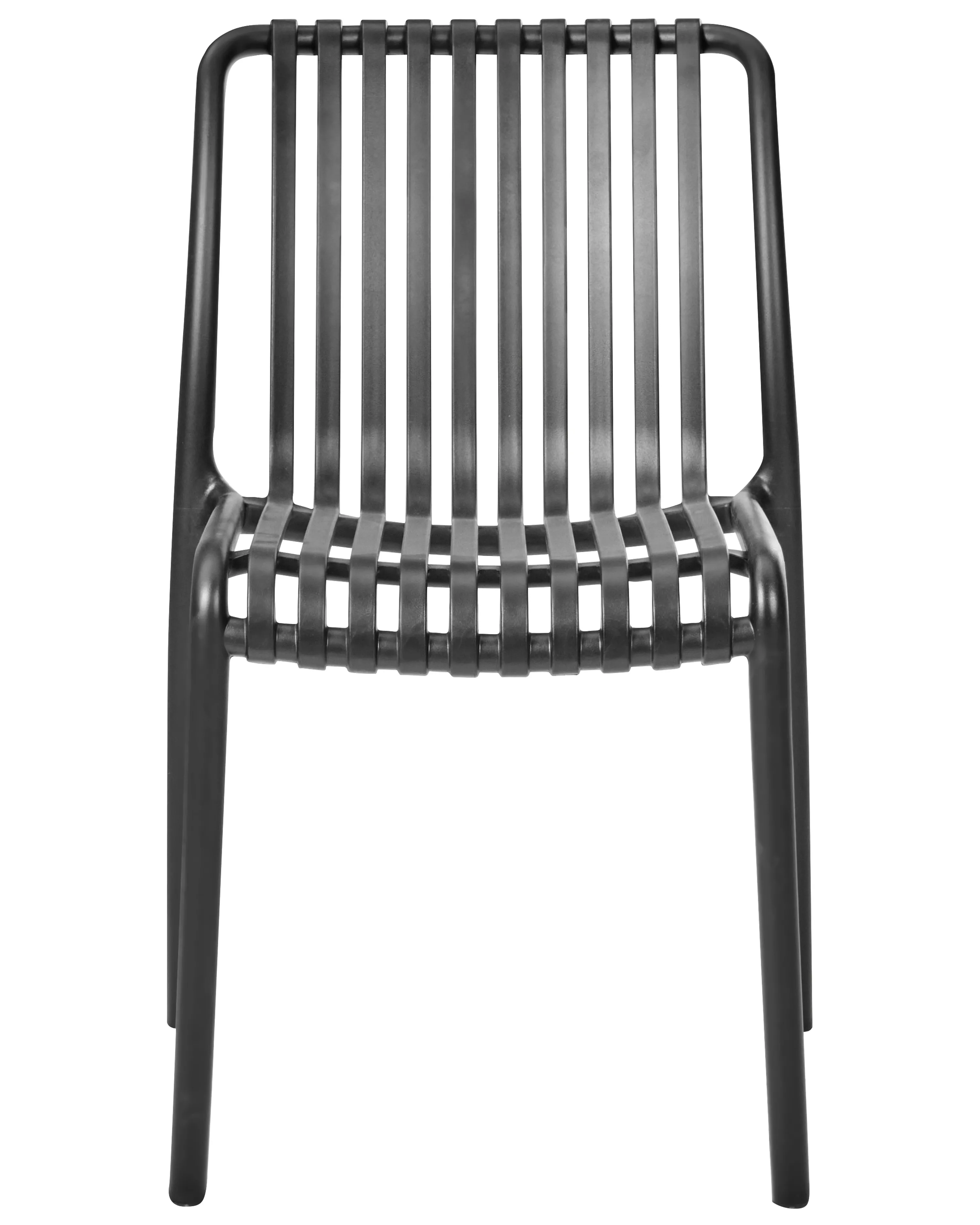 Set van 4 tuinstoelen ARICCIA Zwart