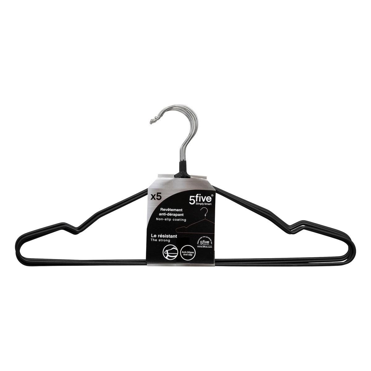 LOT 5 CINTRES METAL PVC NOIR