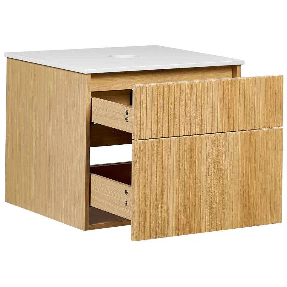 BEXTI - Badkamermeubel - Lichtbruin - 60 x 52 cm - Hout