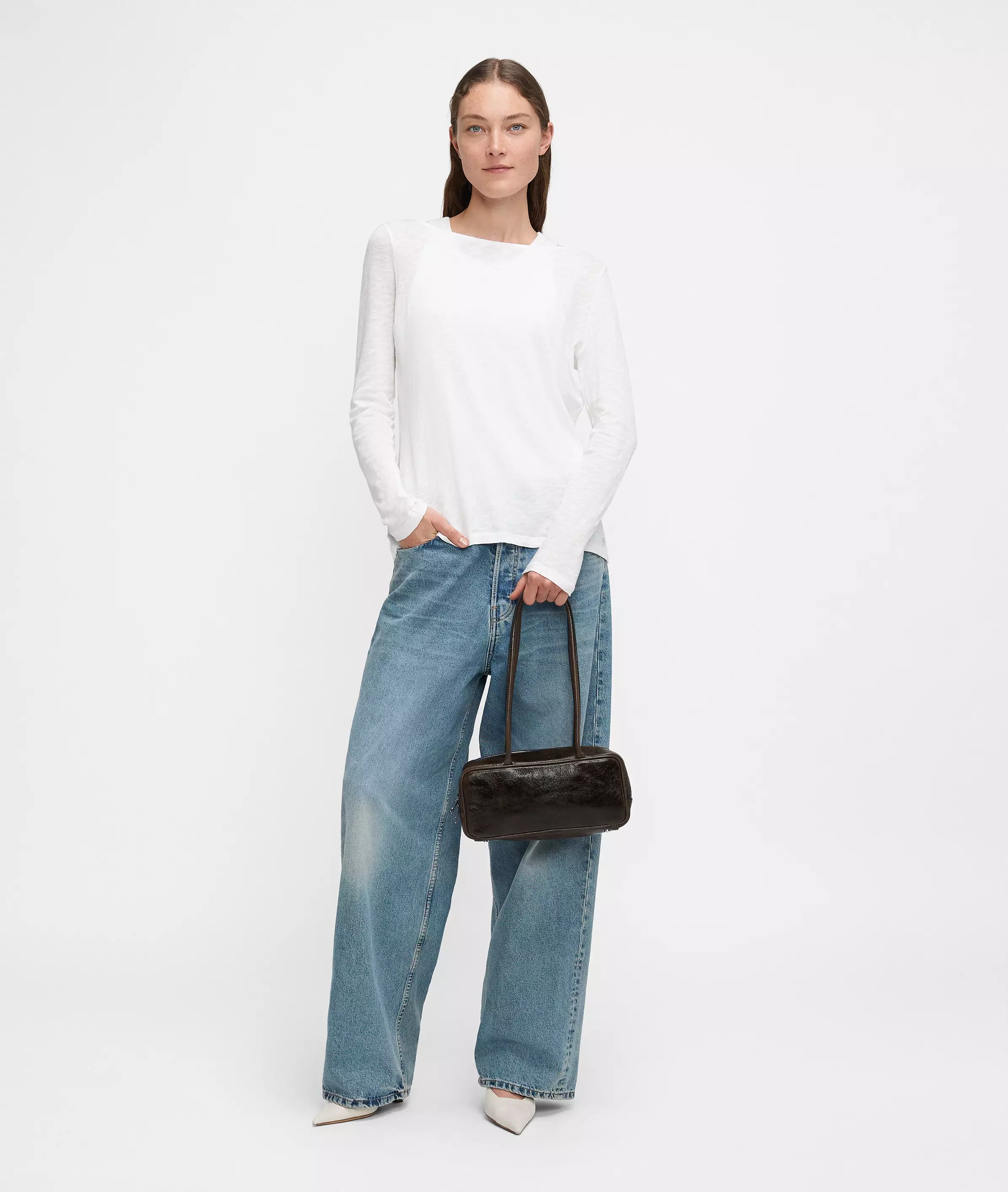 Jil Satchel S Handy shoulder bag made from cowhide