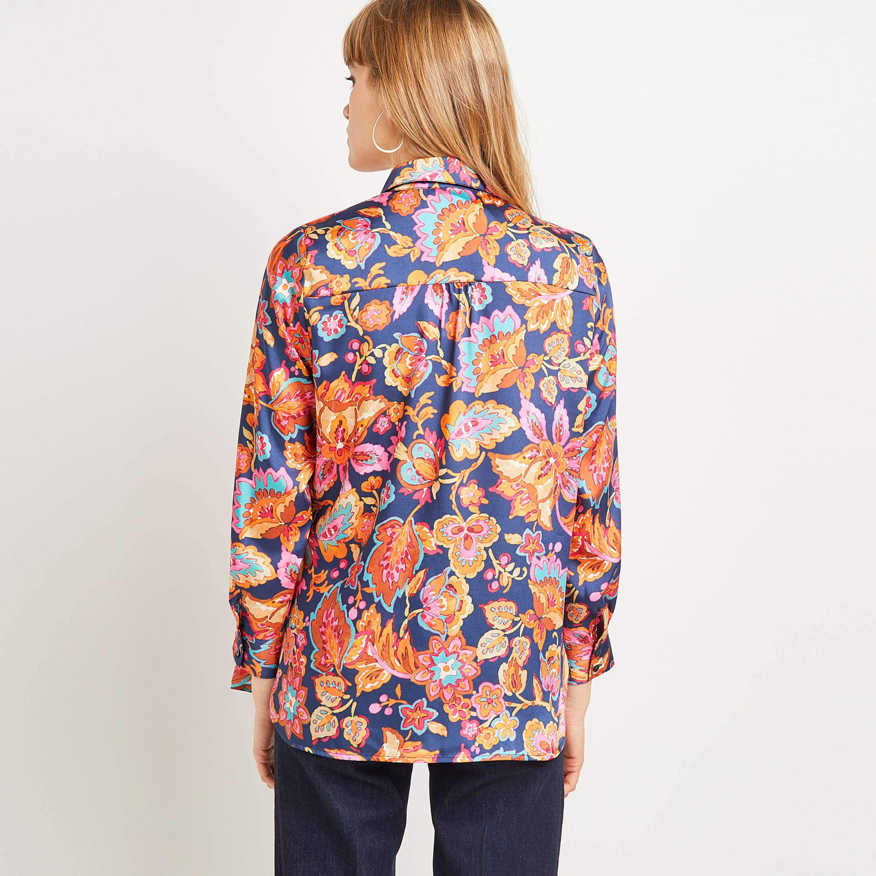 Chemise satin femme - IMPRIME