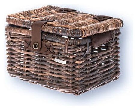BASIL Panier À Vélo En Rotin Denton Small 35 X 24 X 20 Cm - Natural Brown