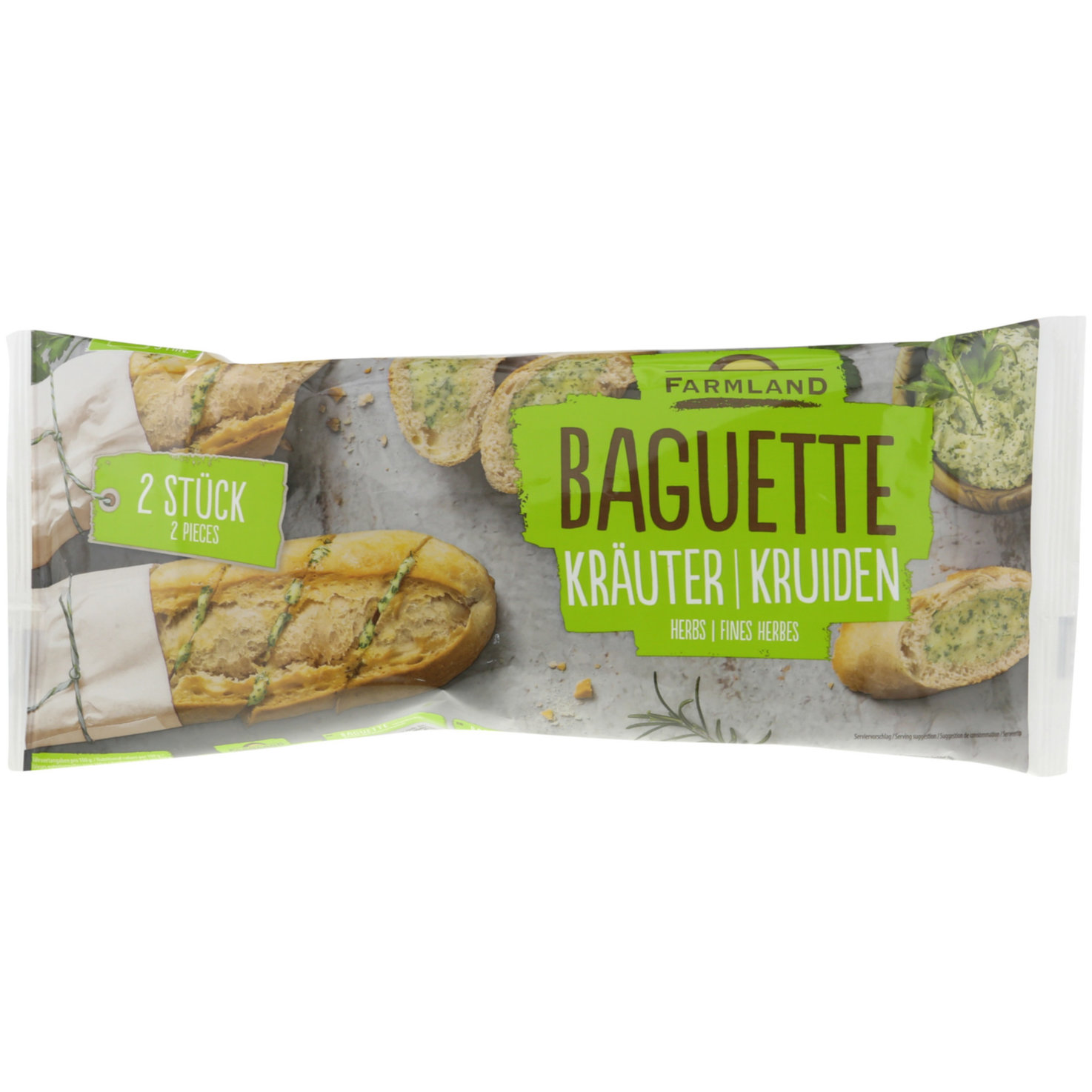 Frischback Kräuterbaguette Knoblauch 2x175g