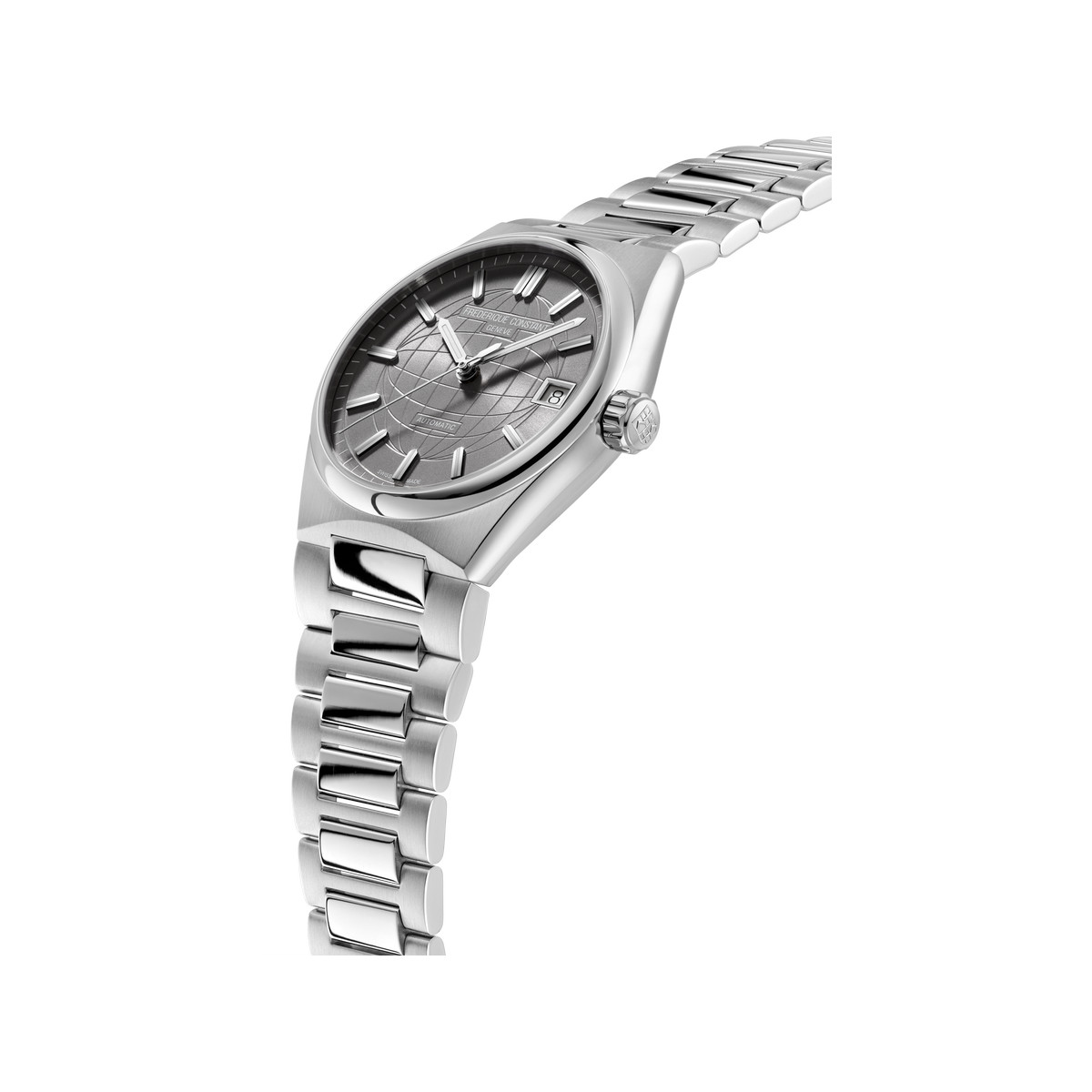Montre Frédérique Constant femme automatique acier et caoutchouc