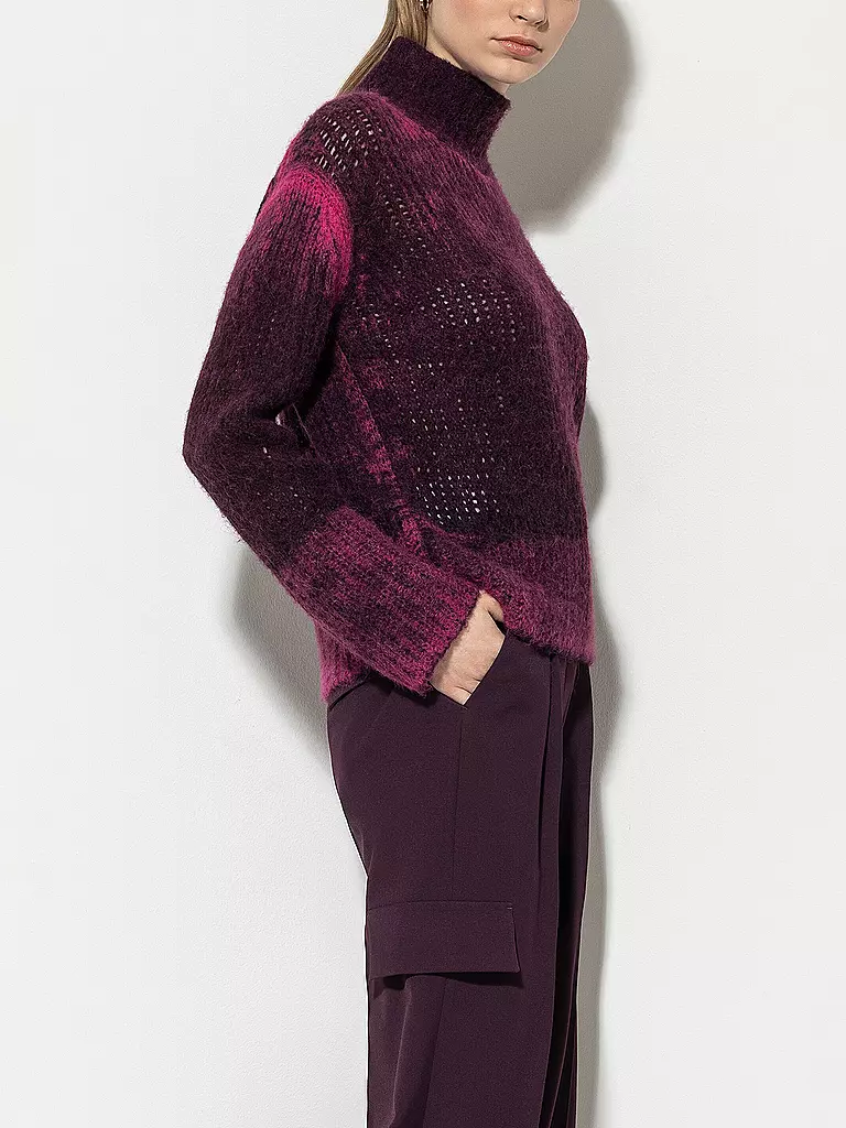 LUISA CERANO Rollkragenpullover bunt