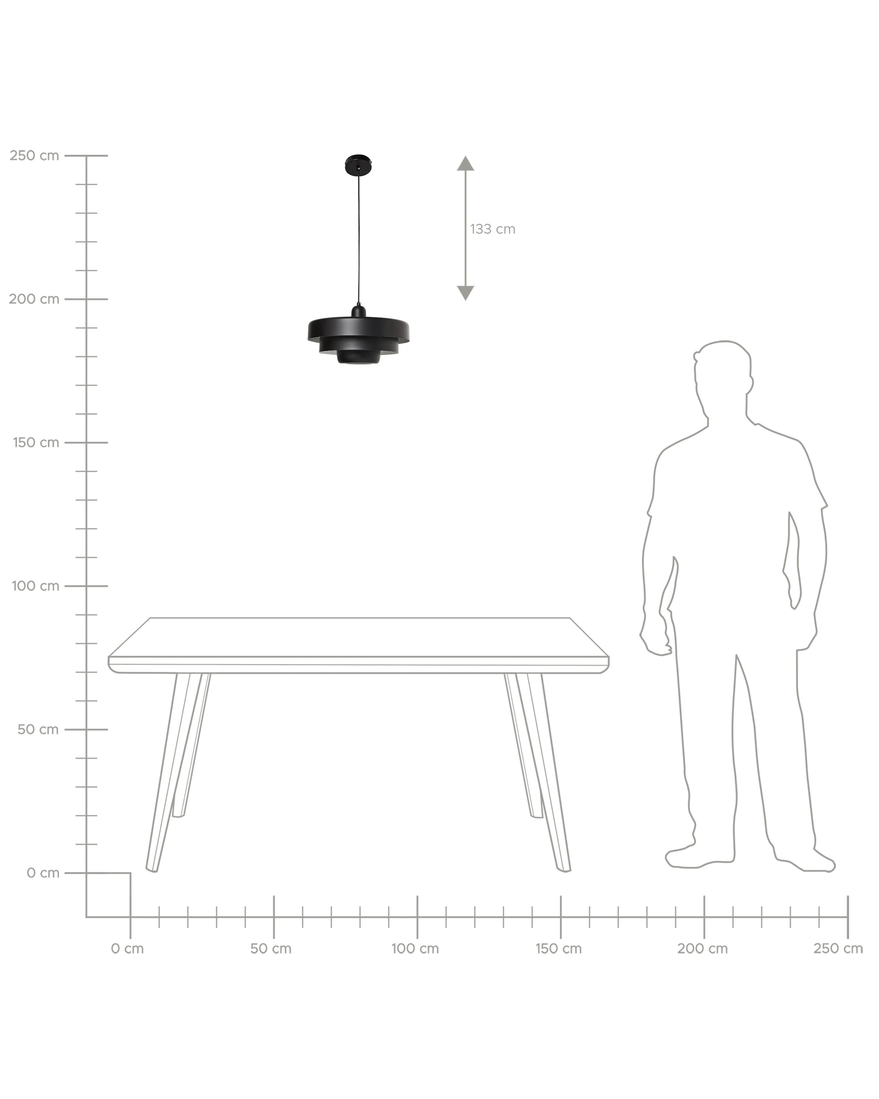 Hanglamp KOLGA Metaal Zwart