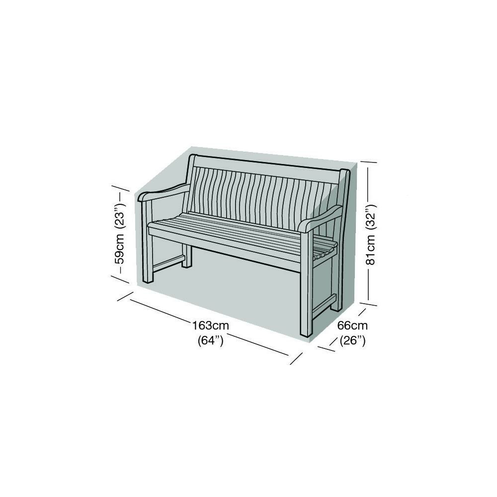 Housse de protection banc de jardin 3 places