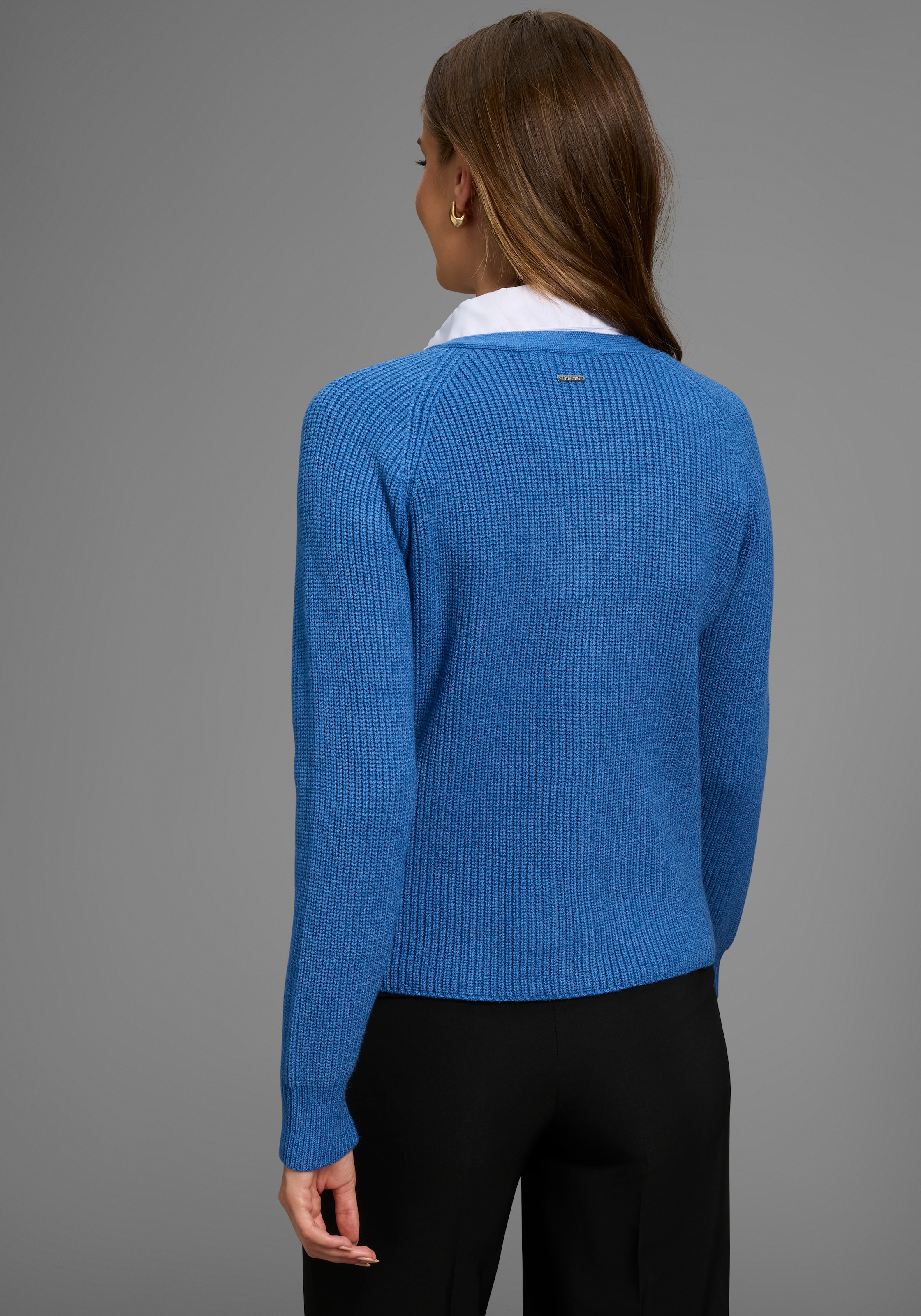 HECHTER PARIS Strickjacke , mit V-Ausschnitt - NEUE KOLLEKTION