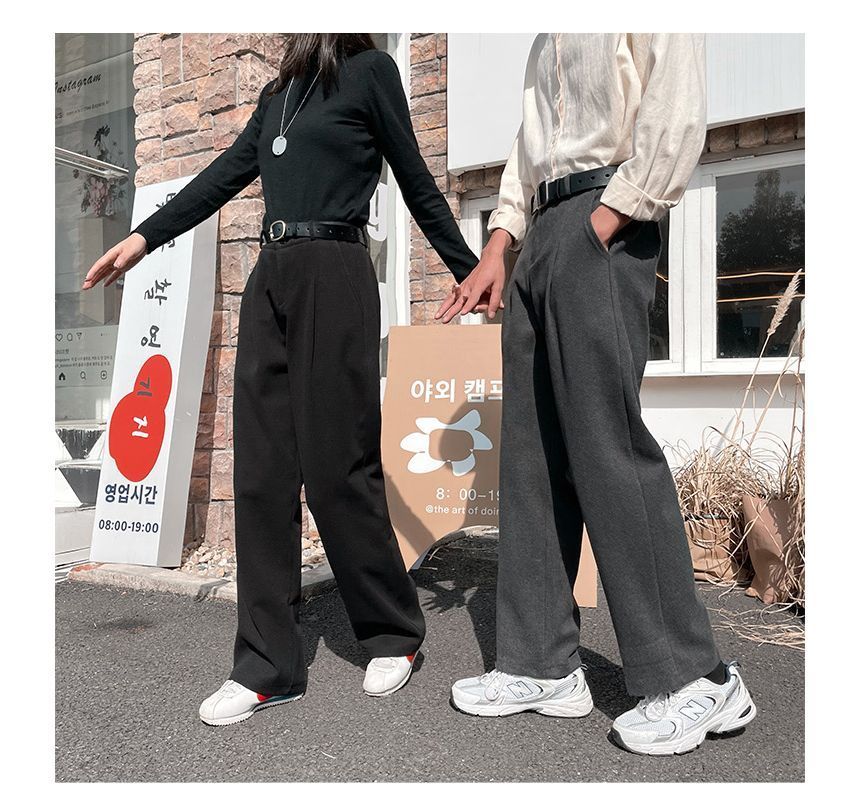 Bay Go Mall - Hoge taille effen losse broek