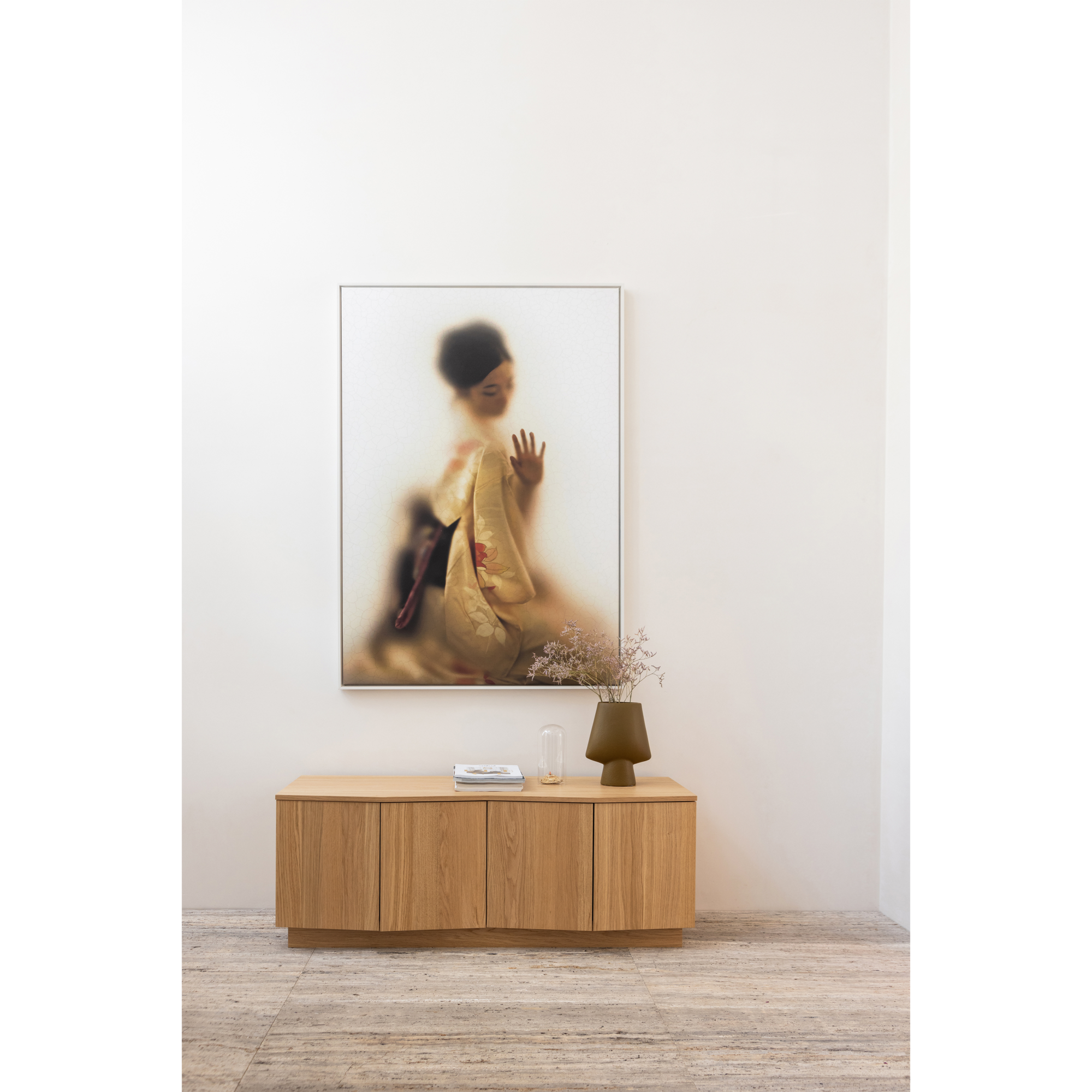 Tv Meubel Zuma 133cm Eiken Transparant Zuma Tv Meubel 133Cm Eiken Transparant
