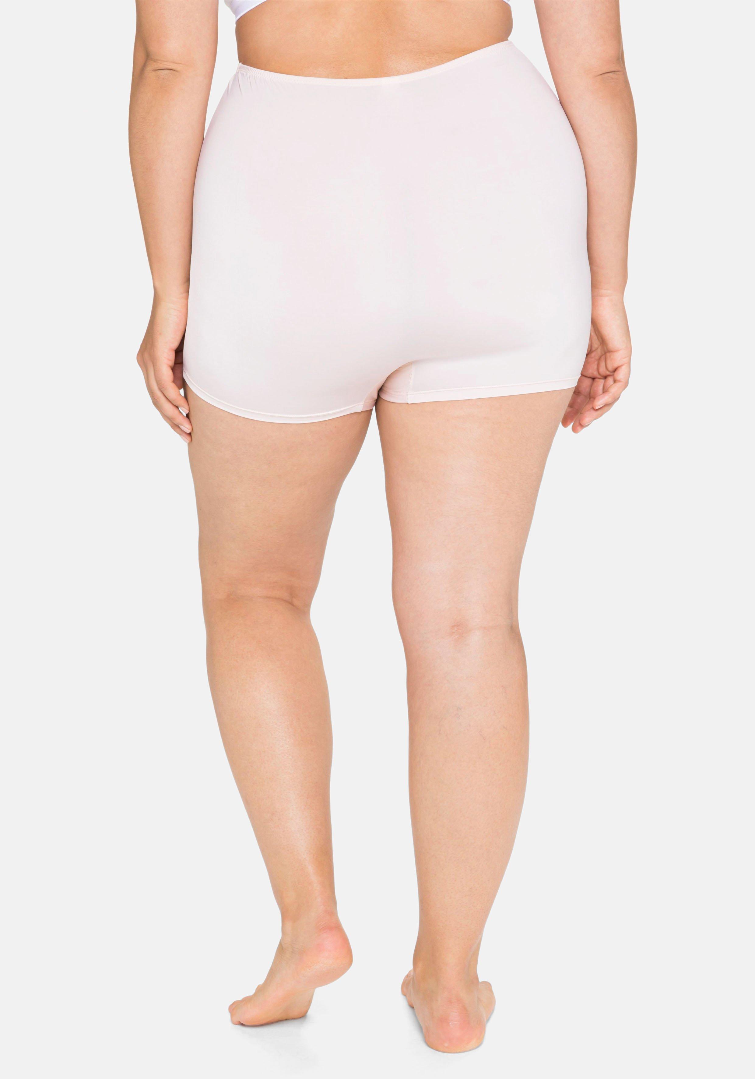 Panty im High-Waist-Schnitt, mit kurzem Bein