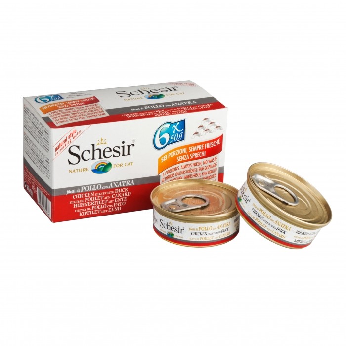 Schesir Pâtées en bouillon Adult - 6 x 50 g