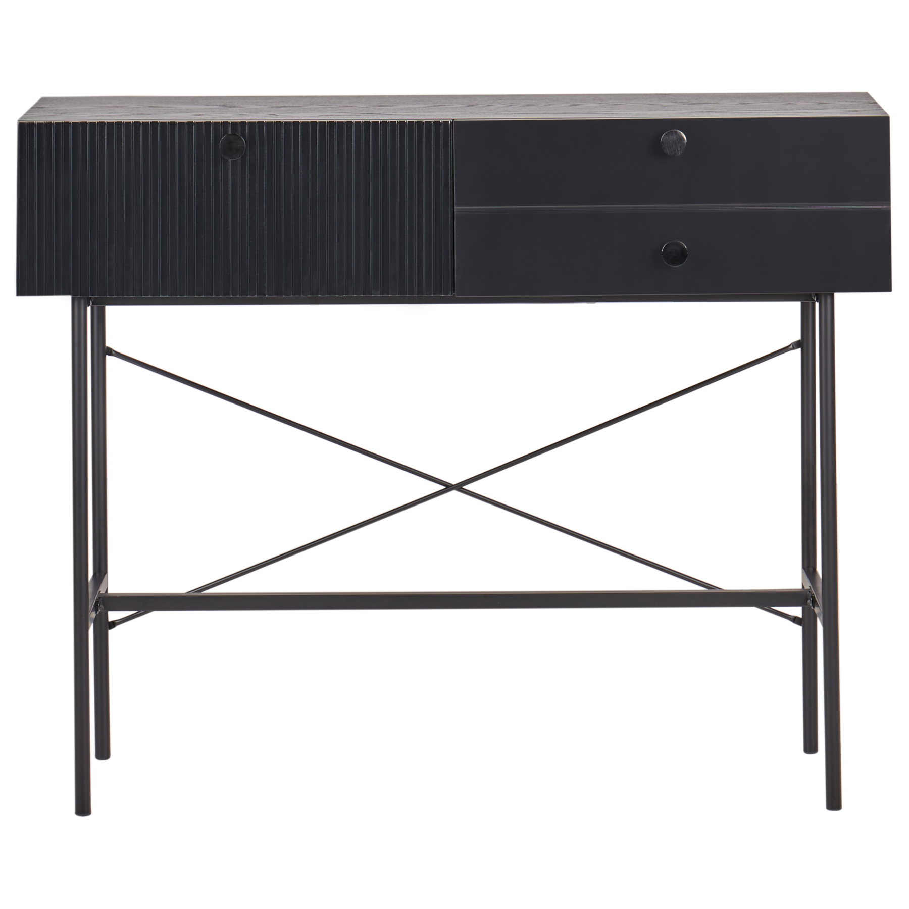 Beliani - COVENTRY - Sidetable - Zwart - MDF