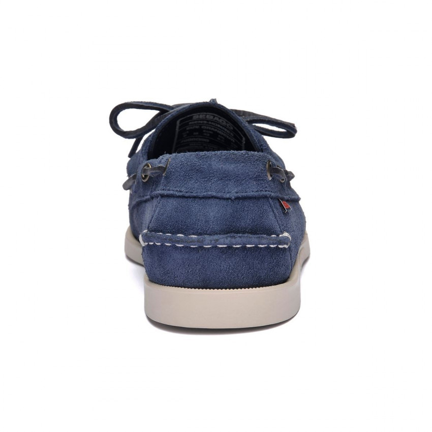 DOCKSIDES SUEDE Blue Navy-Chaussures bateau pour homme en suede marine Portland