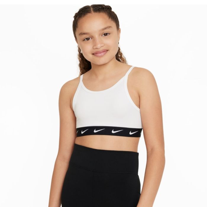 Nike Junior BH Dri-FIT One Sports Bra Hvid