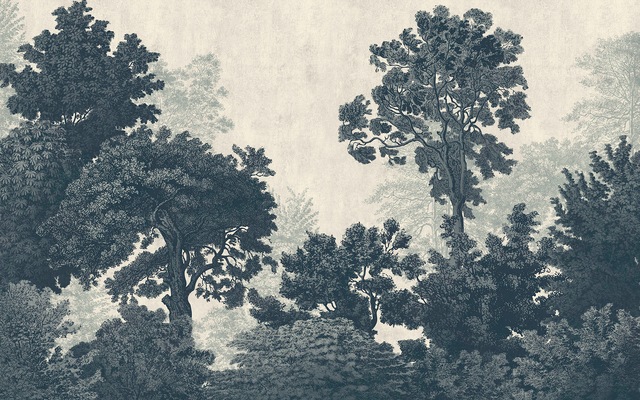Komar Fototapete »Digitaldruck Vlies -  Unfading Trees - Grösse 400 x 250 cm« bedruckt glatt Wohnzimmer, Schlafzimmer