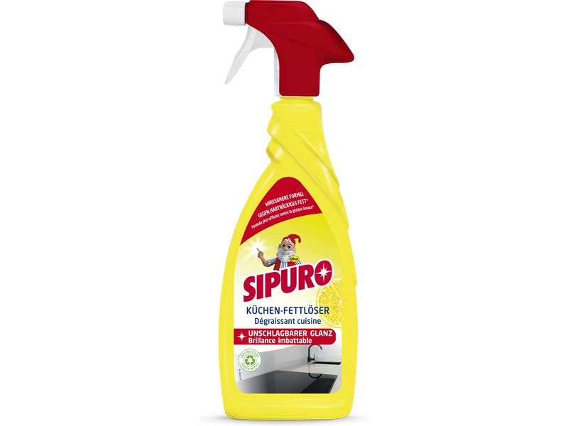 Sipuro Küchen-Fettlöser 0.65 l Konzentriertes Reinigungsspray gegen hartnäckige Fettverschmutzungen