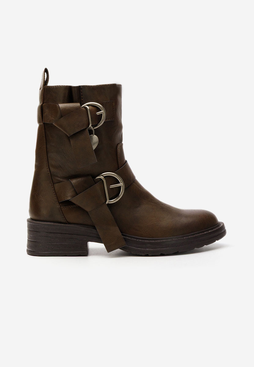 Bottines hautes femme brunes Hettia