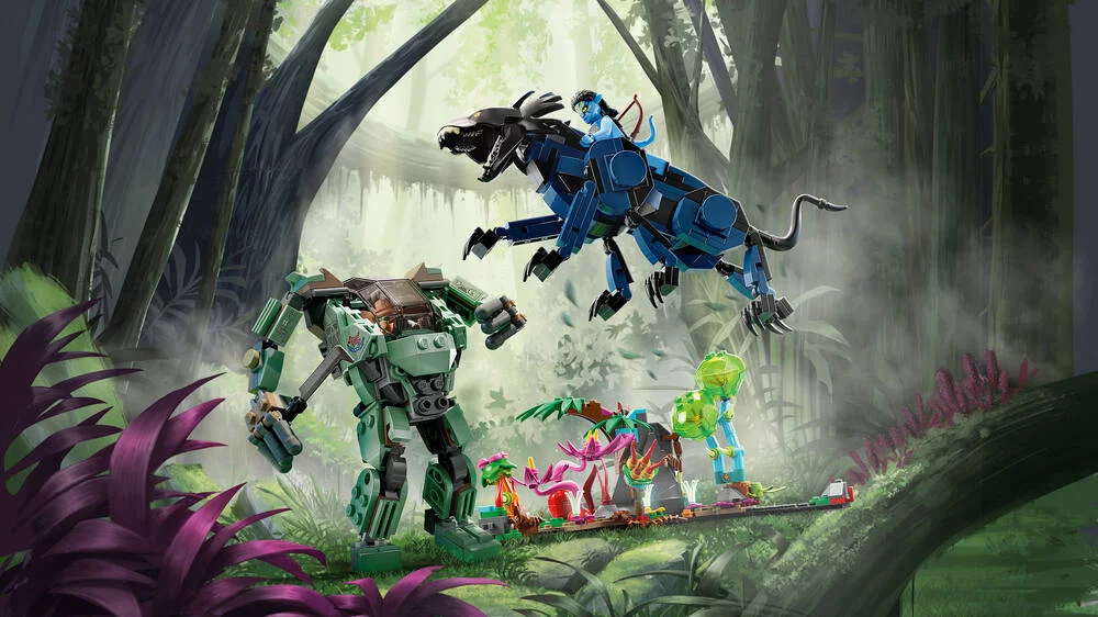 LEGO® AVATAR 75571 NEYTIRI ET LE THANATOR VX QUARITCH DANS L'EXOSQUELETTE AMP