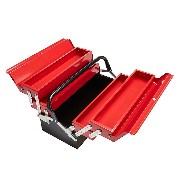 Boîte à outils cantilever en métal 43 cm