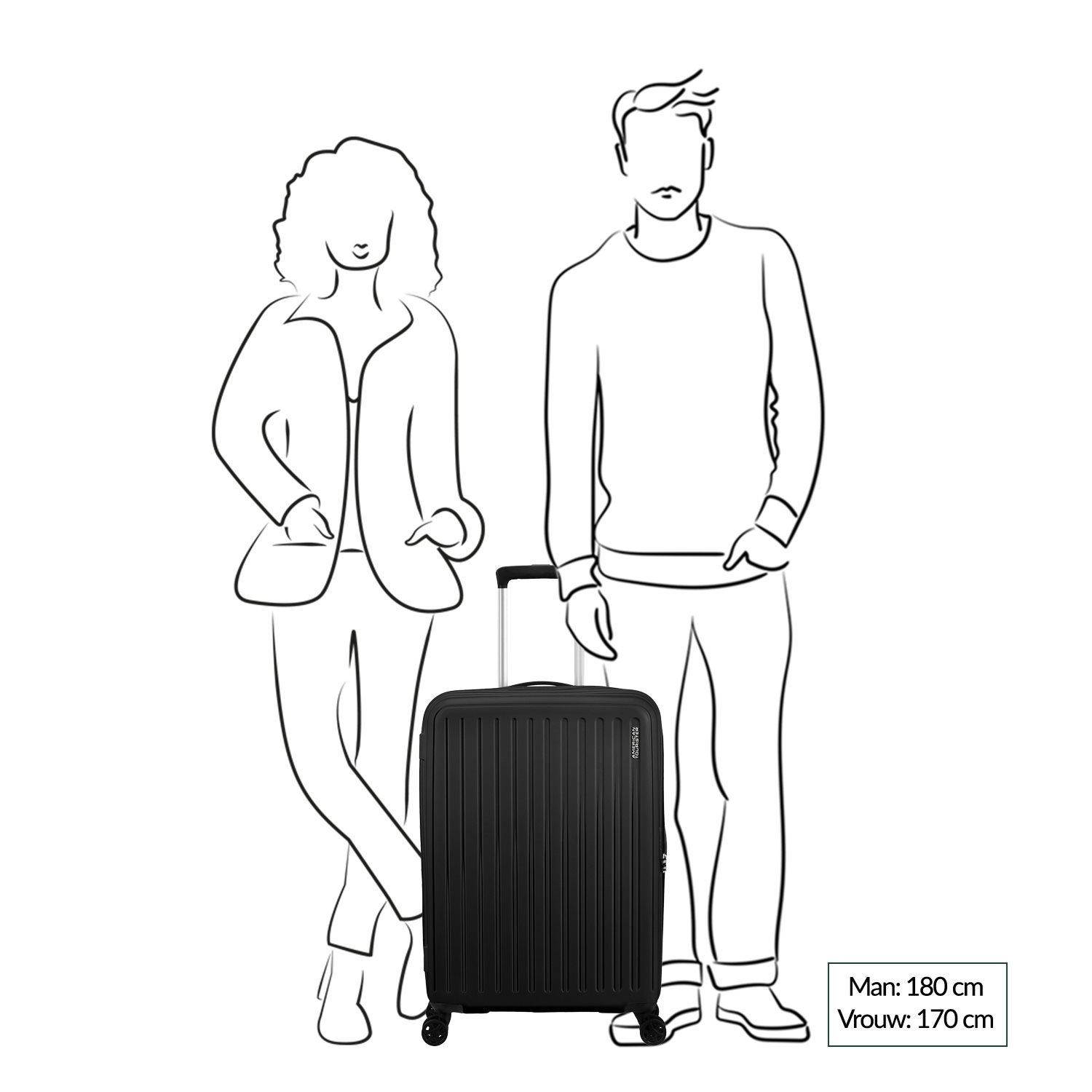 American Tourister Rejoy Spinner 68/25 TSA navy blue