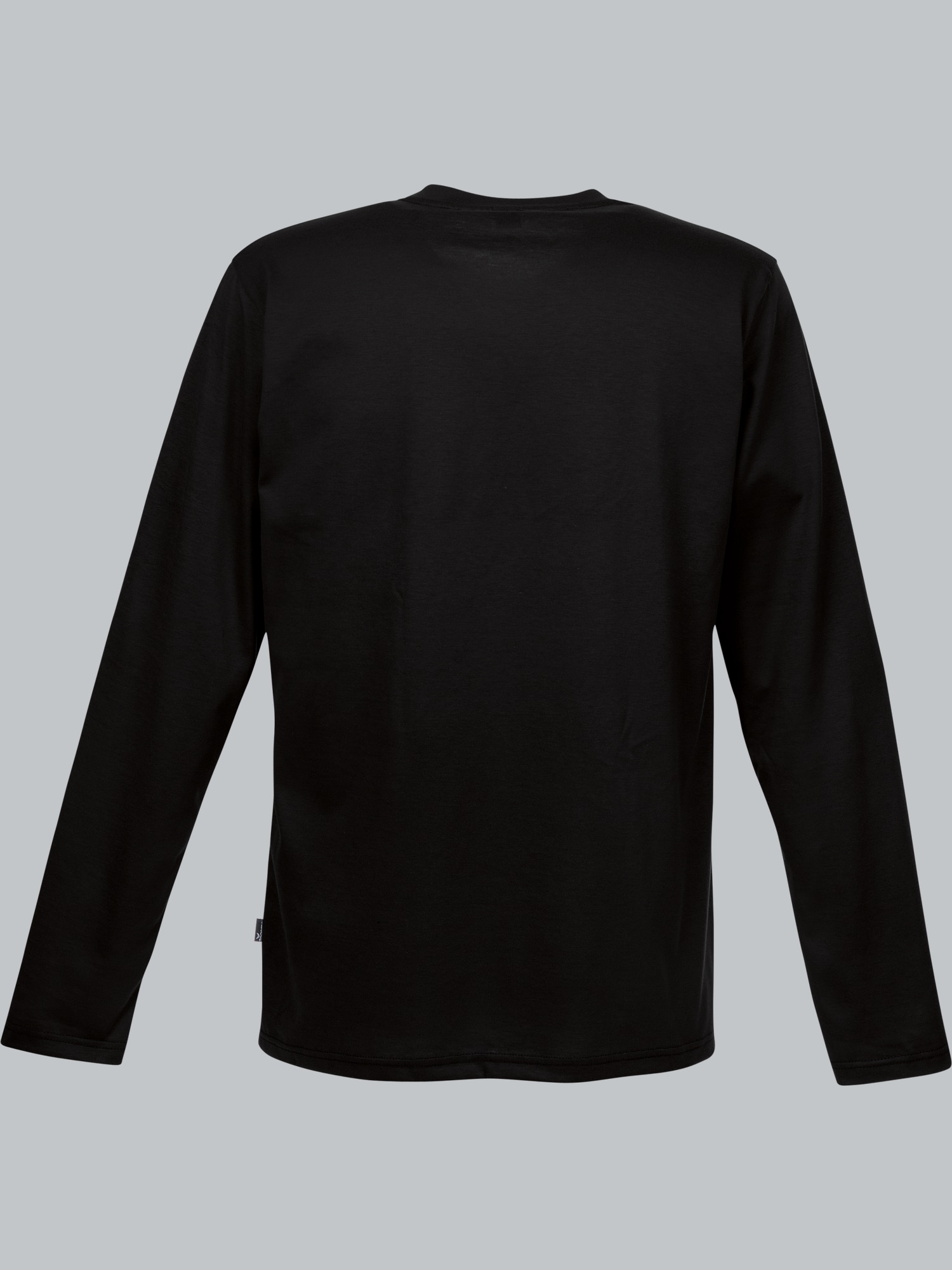 Langarmshirt aus 100% Baumwolle Schwarz