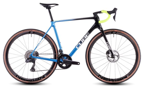Vélo de Cyclocross Cube Cross Race C:68X TE Shimano Ultegra Di2/GRX Di2 12V 700 mm Bleu Hydrogen Noir Carbon 2025