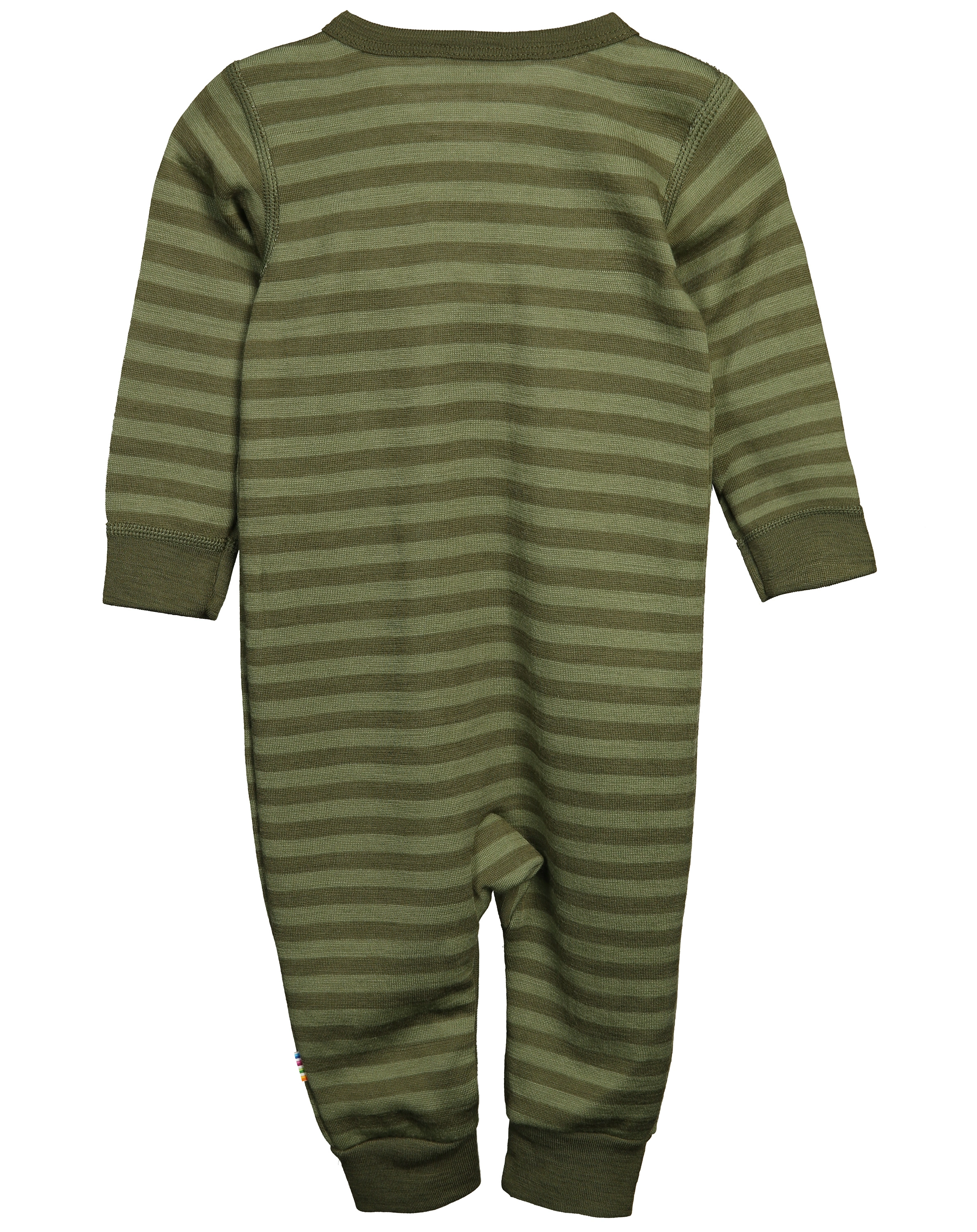 Strampler 618 - STRIPE ohne Fuß in green