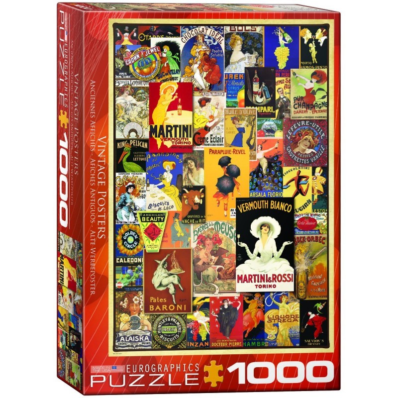 Puzzle 1000 pièces - Vintage Posters