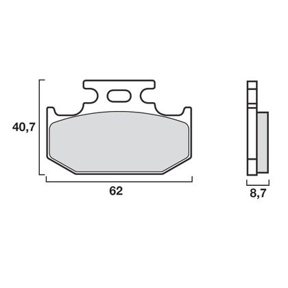 Plaquettes de freins Brembo Organique arrière