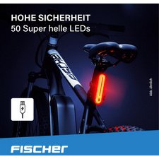 Feu arrière LED pour vélo, 50 diodes