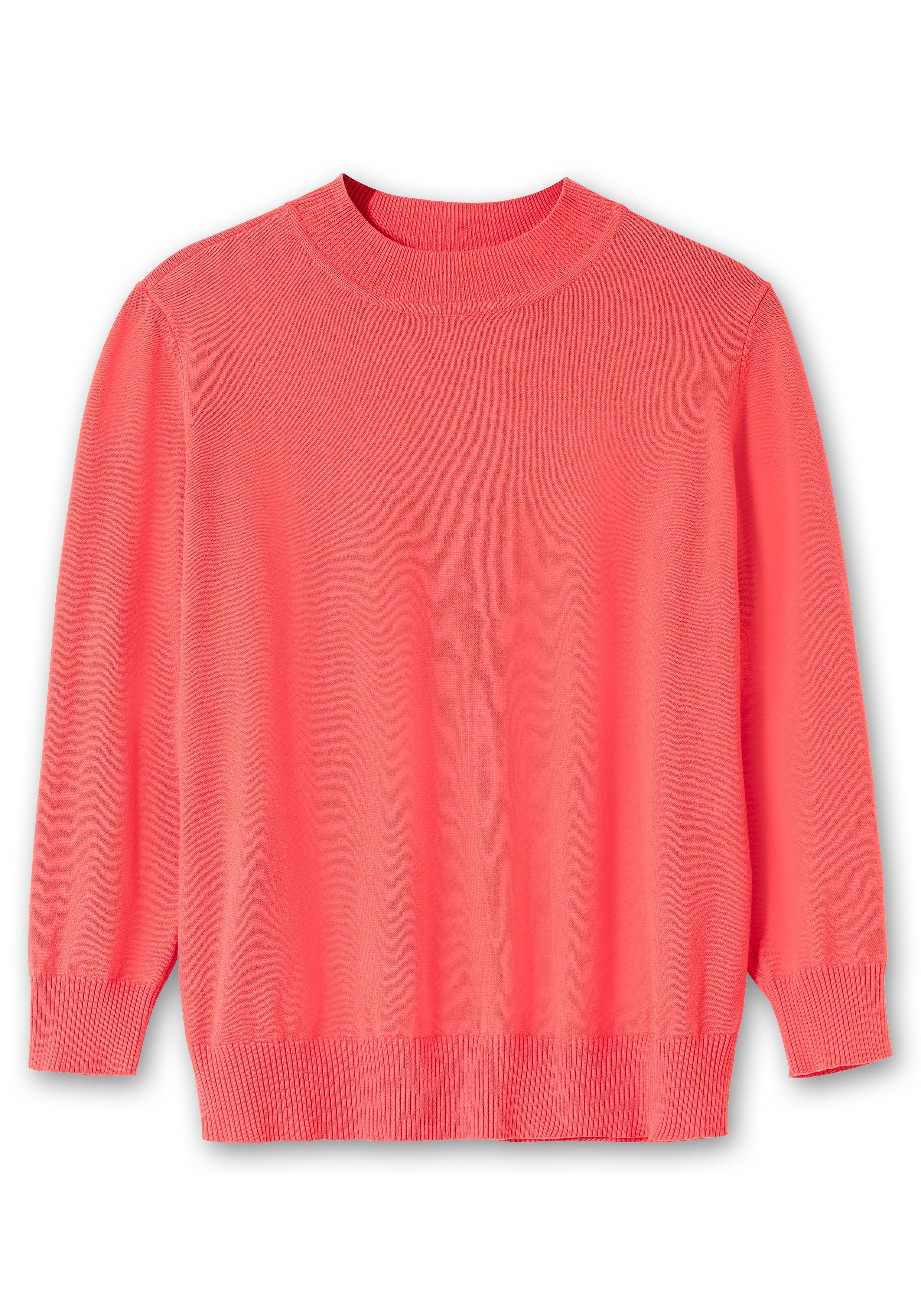 Pullover aus Feinstrick, mit Stehkragen